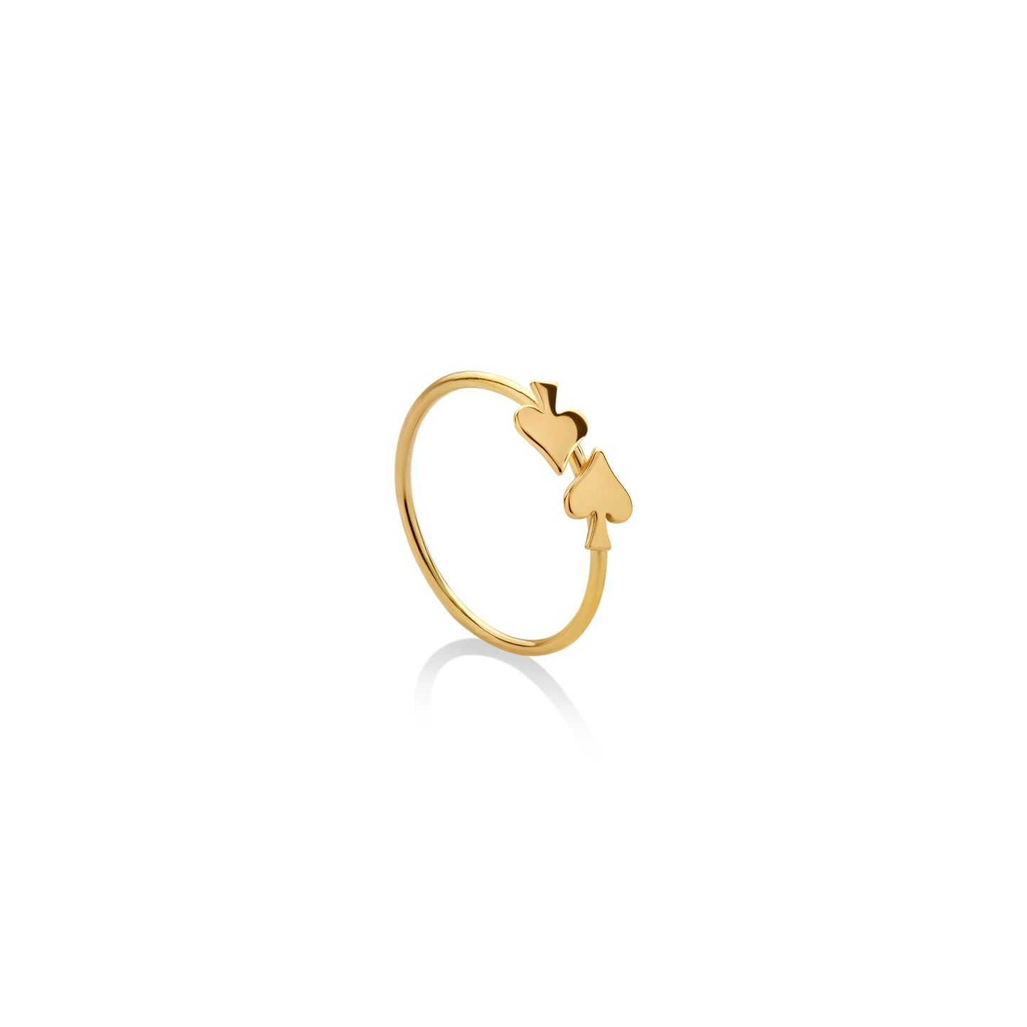 Spade touche ring
