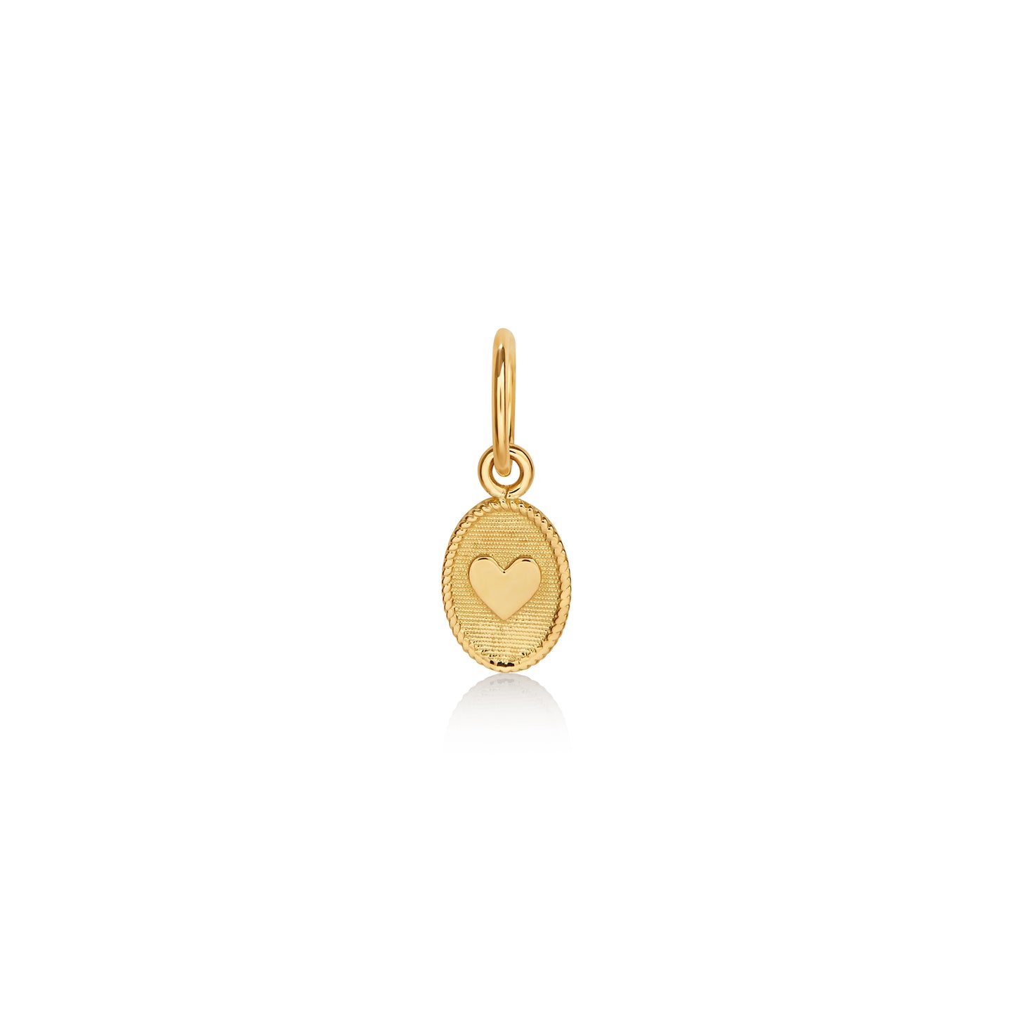 Round heart charm